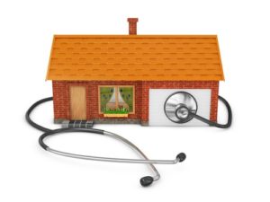 stethoscope around house figure