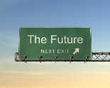 freeway sign reading "The Future"