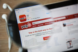 Yelp website under microscope