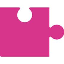 magenta puzzle piece