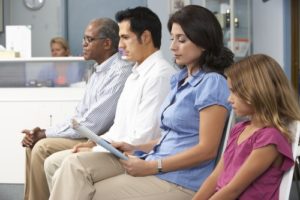 people sitting in waiting room