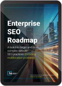 Bookcover for Enterprise SEO Roadmap for Healthcare